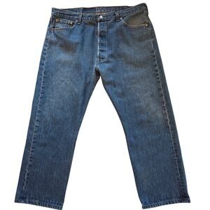Vtg Levis 501xx Jeans Mens 42x30 (39x27.5) Blue Original Fit Button Fly 90s USA
